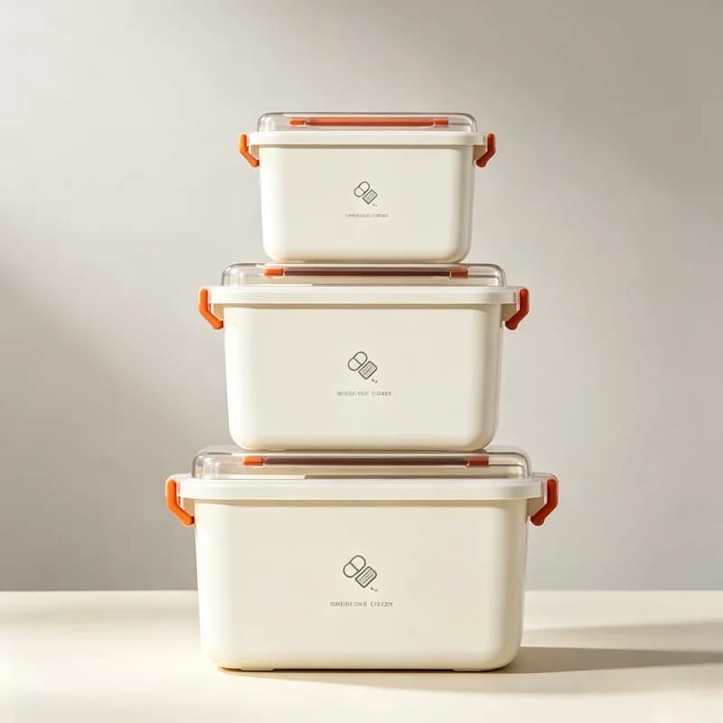 Large Capacity Multi Layer First Aid Kit Portable Family Emergency Medical Case Household Medicine Storage Organizer Box