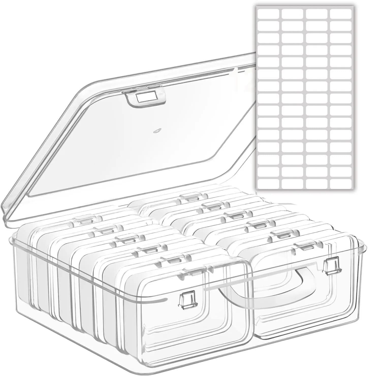 New Large 4/10/12/26 slot storage box diamond painting nail art jewelry mosaic storage container, multifunctional case