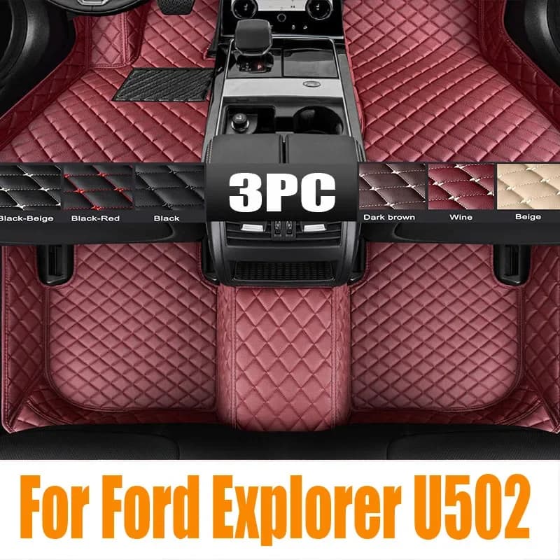 Tappetino per bagagliaio posteriore speciale per auto per Ford Explorer U502 2011 ~ 2019 Tappeto portaoggetti in TPE Tappetino impermeabile Vassoio spaziale Accessori 06