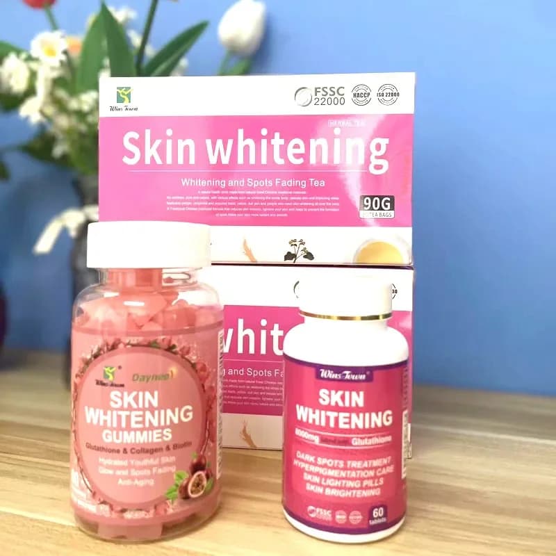 Skin care Vitamin C and vitamin gums and healthy tablets Caramelle Food supplements Whitening capsules to glutathione