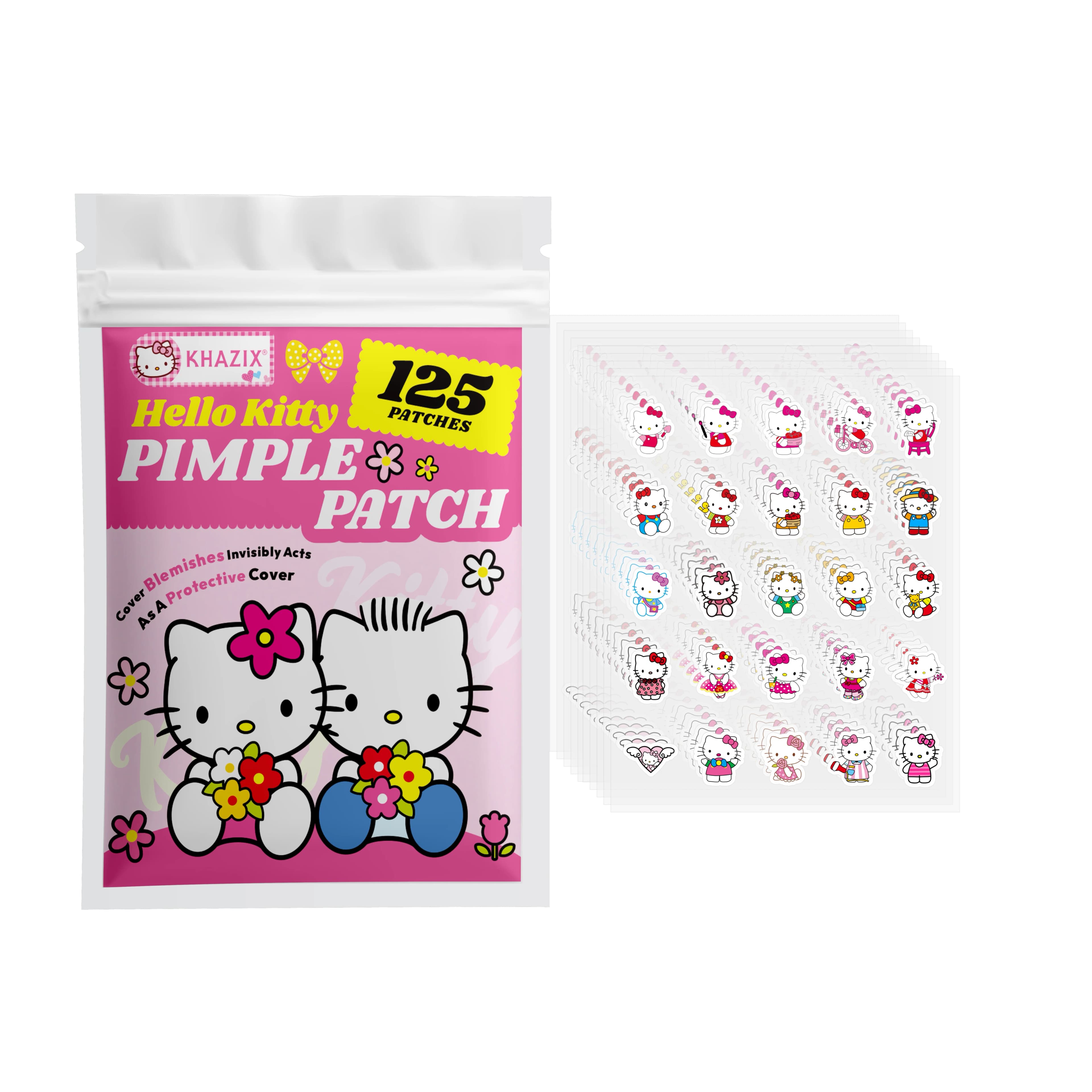 Sanrio Hello Kitty Acne patches, Cartoon acne patches, Acne cover-up stickers, Cute concealer stickers