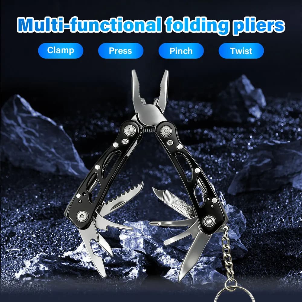 Mini multi-tool pliers, birthday gifts and Christmas for man, sturdy and practical laptop, camping tools and survival