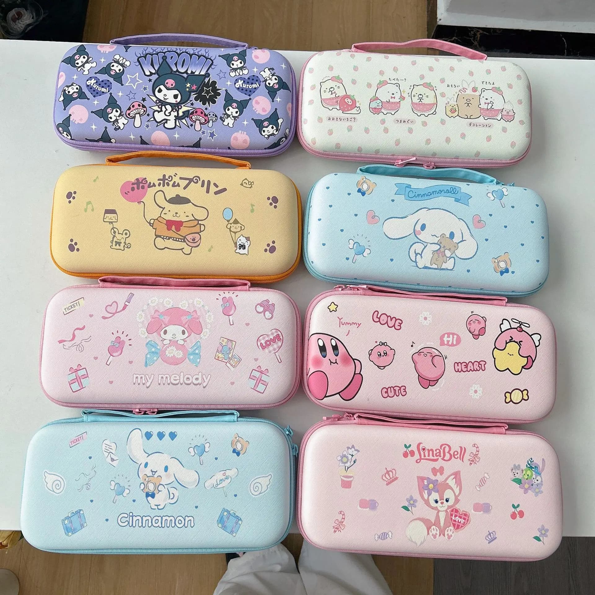 Borsa in pelle con cordino portatile per console di gioco Nintendo NS2, scatola portaoggetti per cartoni animati Switch2