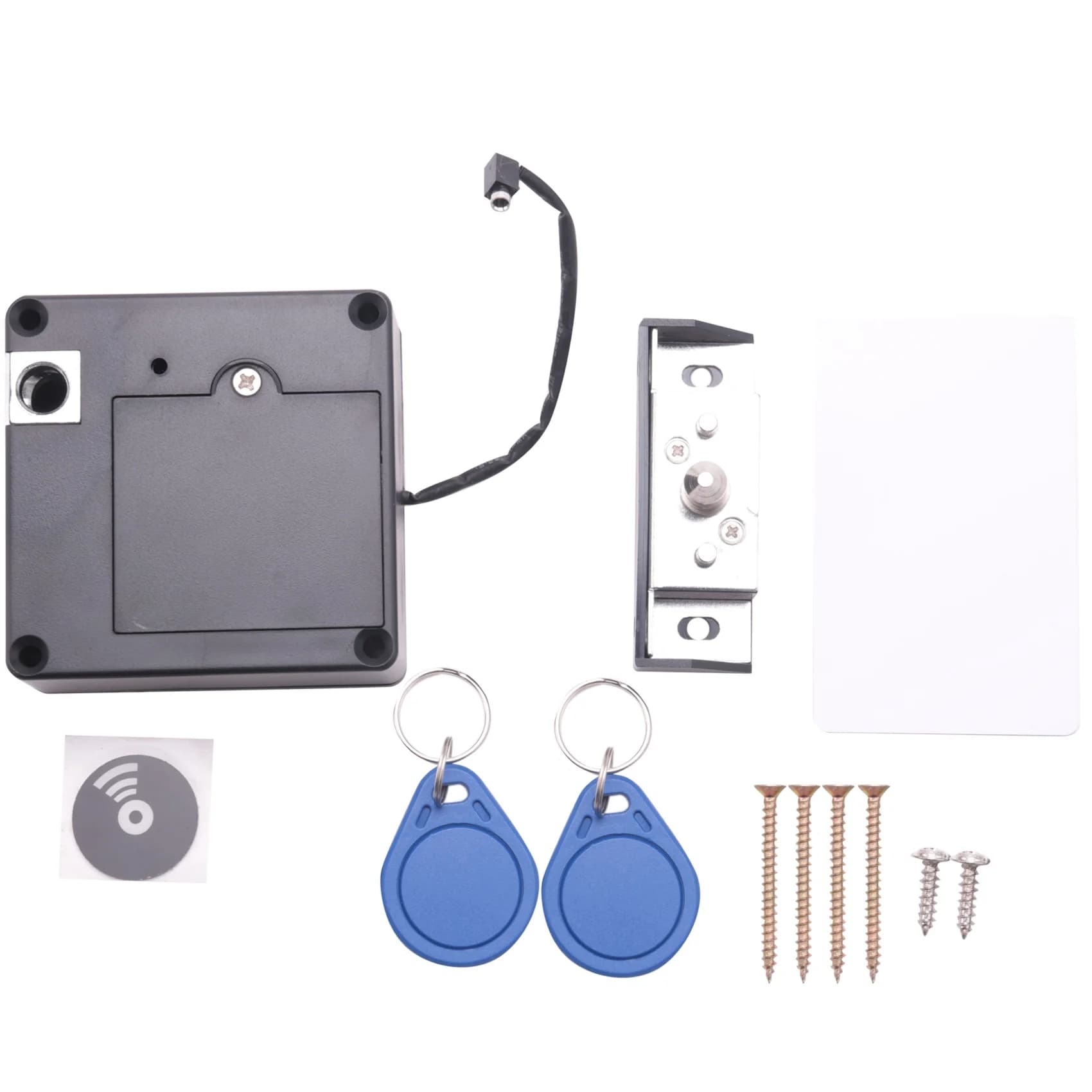 B69C Smart Electronic RFID Cabinet Lock No Hole Easy Installation Furniture Locker Wardrobe Shoe Cabinet Drawer Door Lock With T
