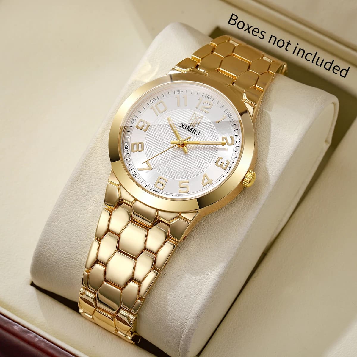 Orologi da donna eleganti con quadrante arabo, cinturino da polso, orologi da polso al quarzo da donna, orologio da ragazza, regalo Reloj Mujer (senza scatola)