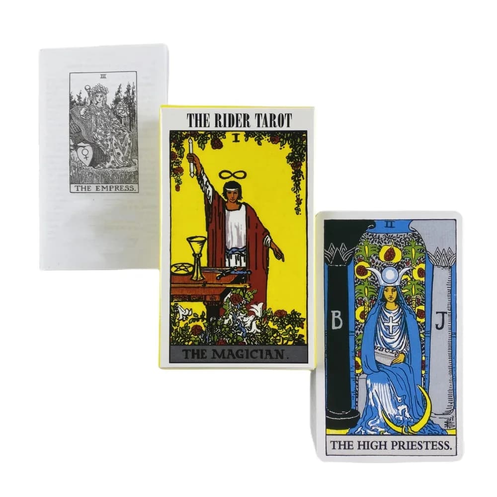 Carte dei Tarocchi The Rider, Mazzo da 78 Carte con Guida in Carta, Edizione Inglese per Divinazione e Giochi da Tavolo