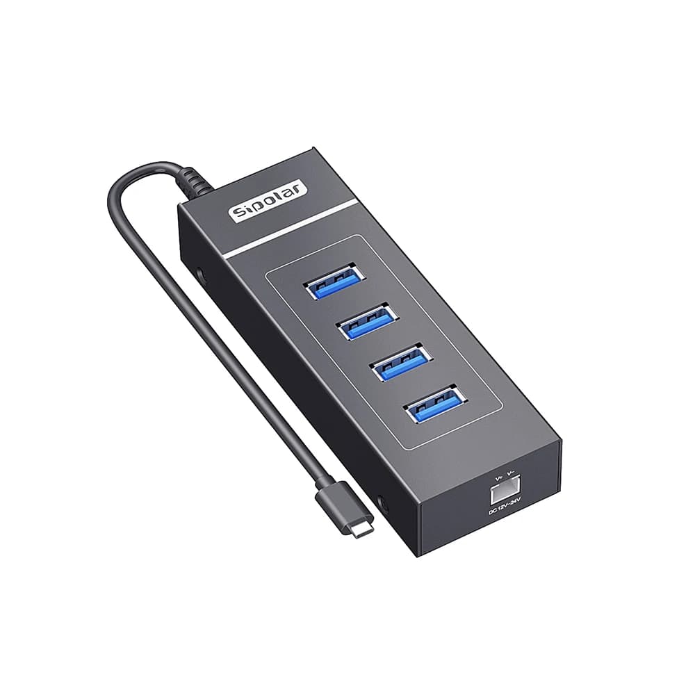 A-4U30M1 Aluminum 4 Port Usb 3.0 High Speed Hub Splitter 5 Gbps Adapter for Mini Docking Station
