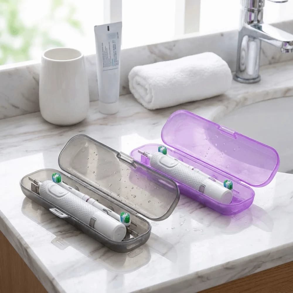 Universal Plastic Electric Toothbrush Case Dust-proof Lightweight Toothbrush Storage Box Moisture-proof Toothbrush Holder Travel