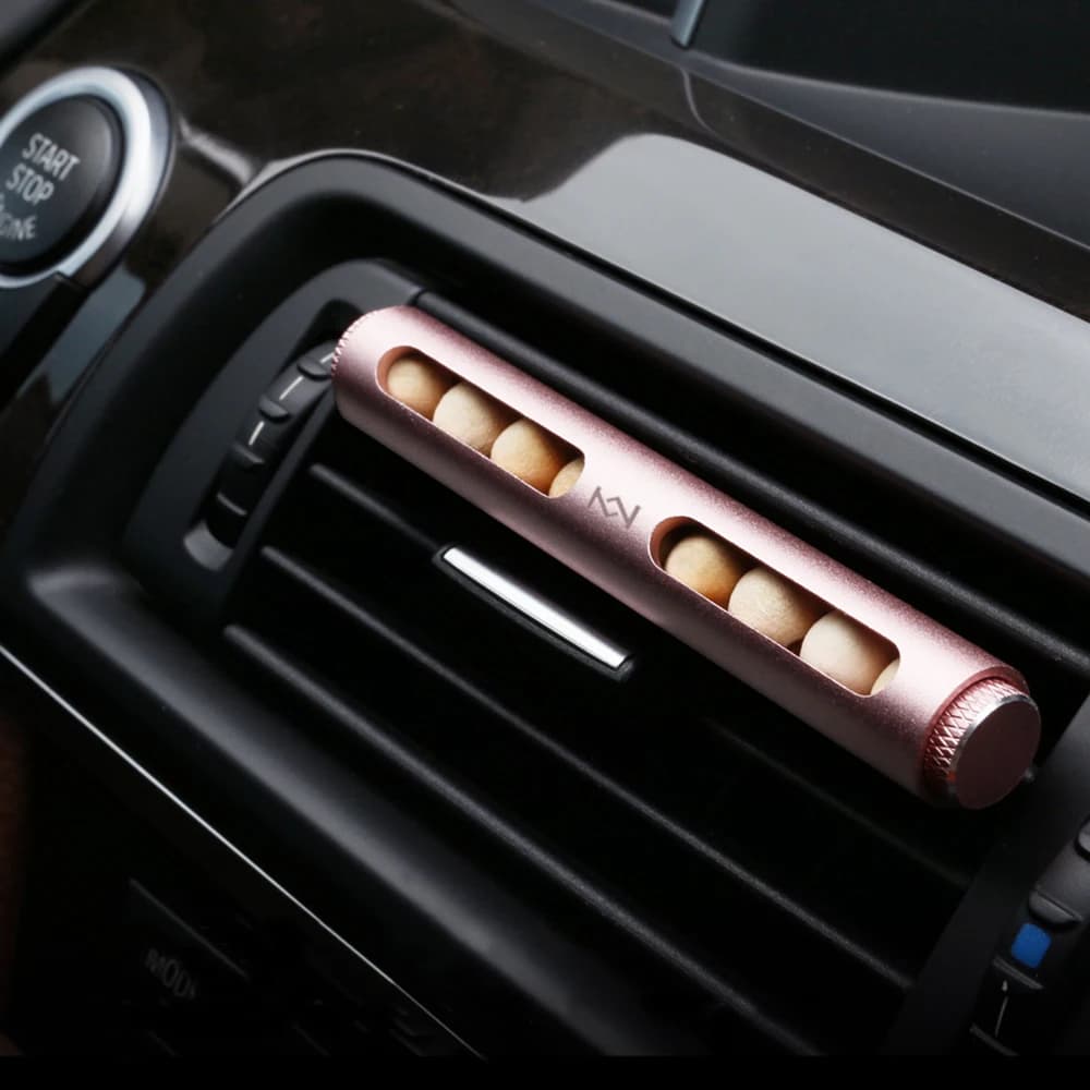 Air Freshener Wood Pea Pod Air Outlet Perfume Clips Solid Balm Fragrance Smell Diffuser Auto Interior Decoration Car Accessories