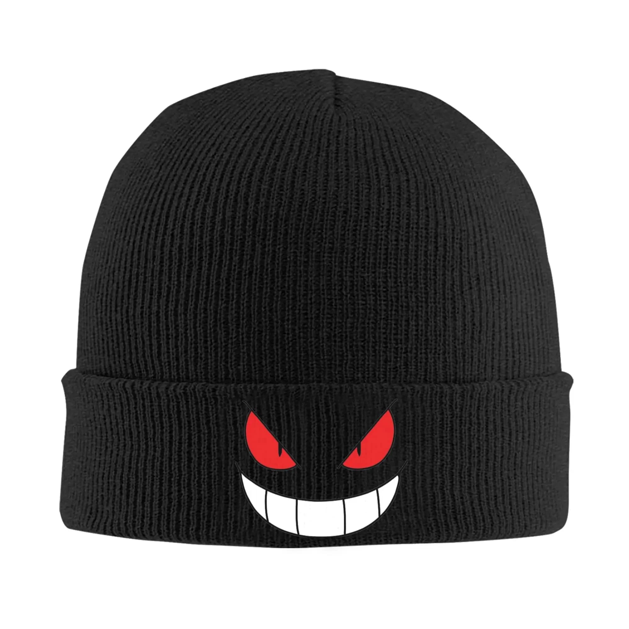 Cappelli Gengar Pokemon, berretti invernali in maglia acrilica, modello unisex, alla moda.