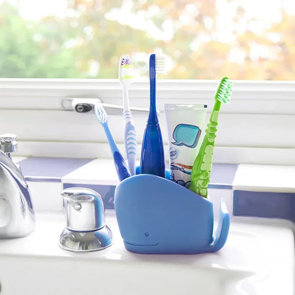 Simpatico porta spazzolino grande balena, bicchiere da bagno per dentifricio, portapenne carino balena
