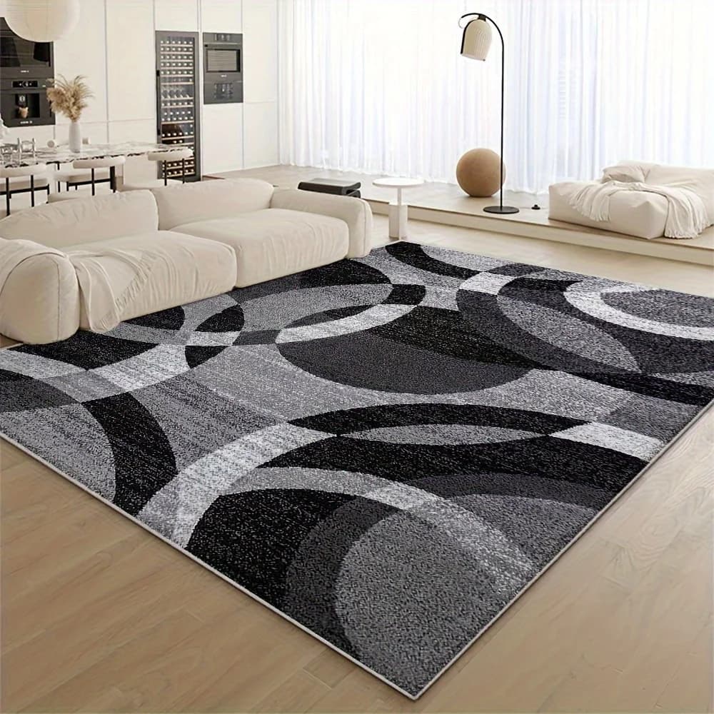VIKAMA Tappeto geometrico moderno Resistente alle macchie e antiscivolo Camera da letto Ingresso e comodino Tappetino Soggiorno Divano Tappeto Decorazioni per la casa