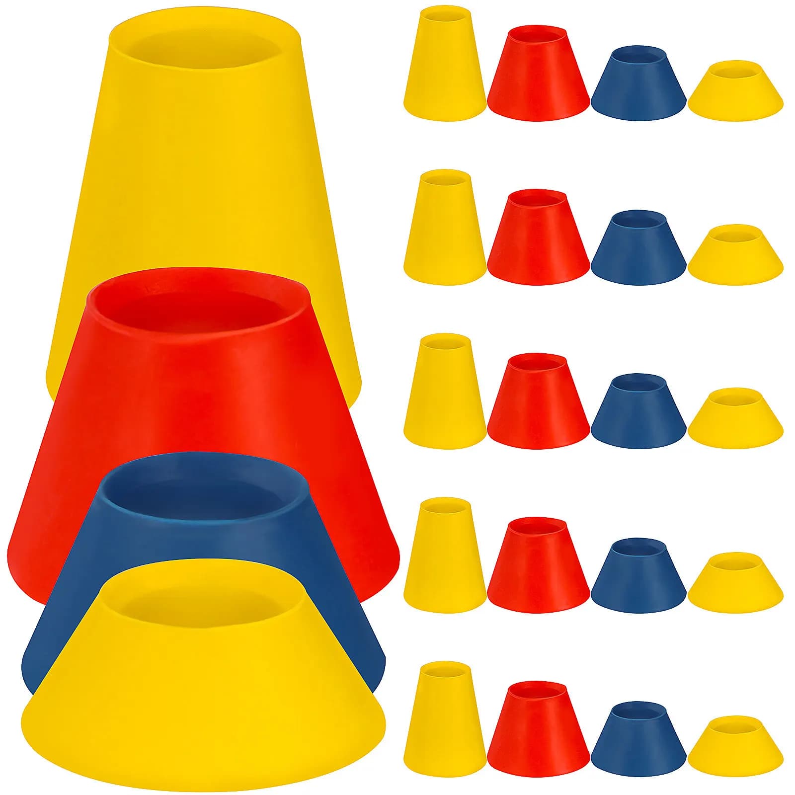 24 Pezzi Tee da Golf Flessibili in Gomma di Alta Qualità, Supporti per Palline da Golf, Accessori per Allenamento, Forniture per Golf