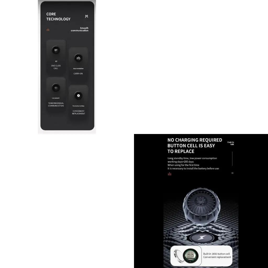 Wireless Bluetooth-compatible PTT Walkie-Talkie Control Button Adjustable Strap