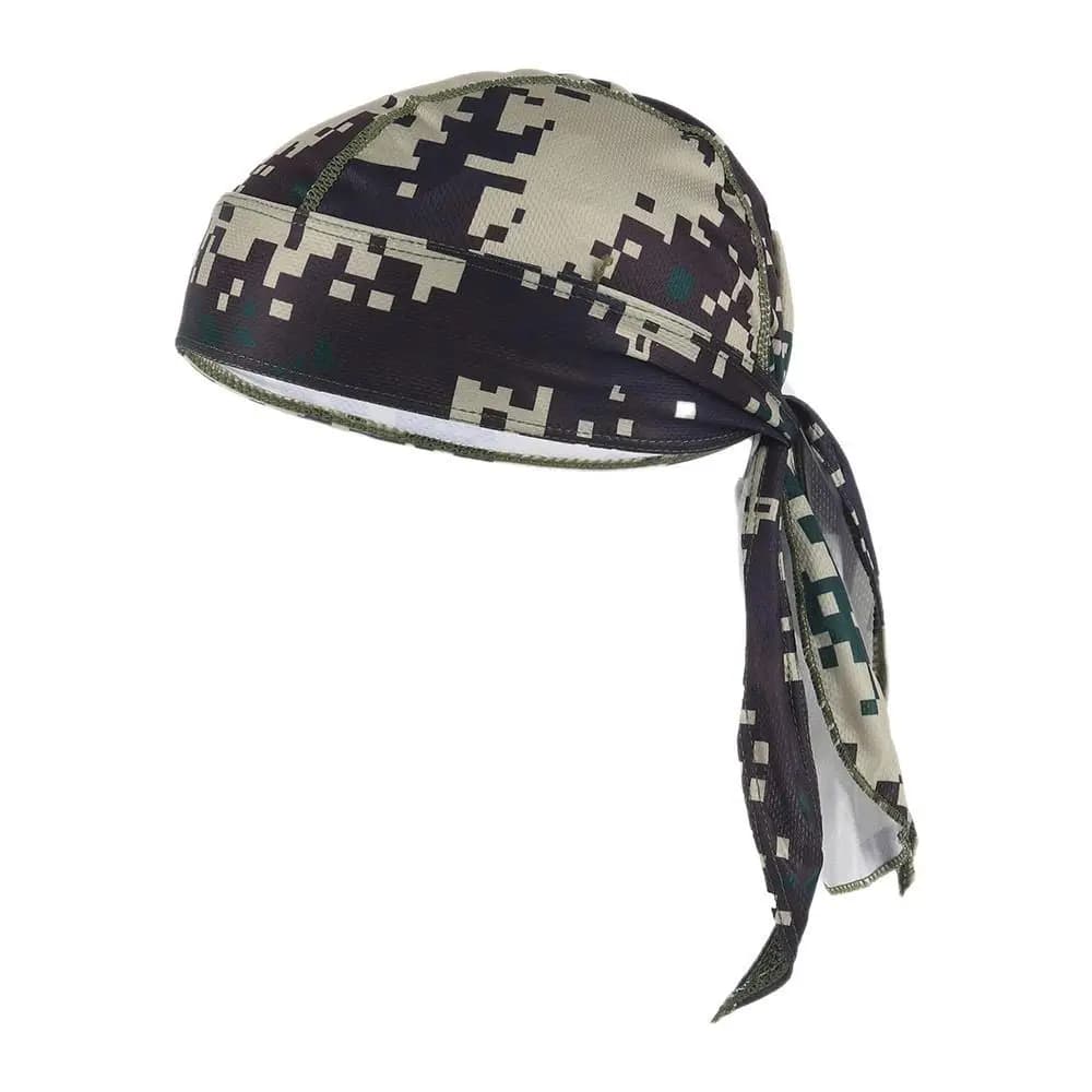 Outdoor Sports Mesh Fabrics Quick-Drying Bicycle Bandanna Cap Helmet Liner Printing Cycling Hat Bicycle Riding Cap