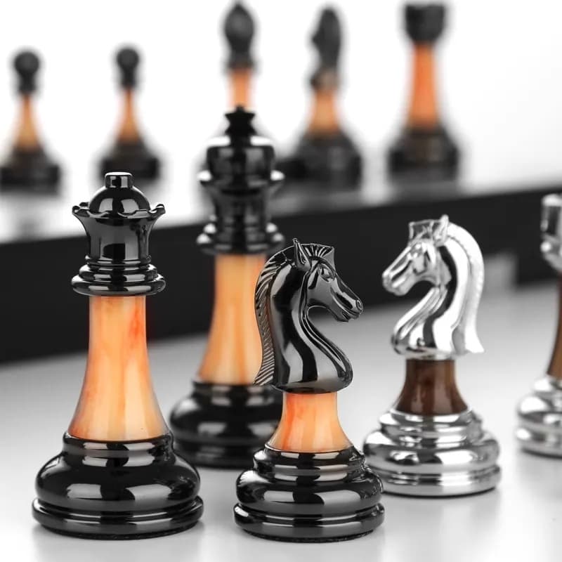 RUNAN High End Chess Deluxe Edition Jade International Chess Set Zinc Alloy Acrylic Metal Eco-friendly Customizable