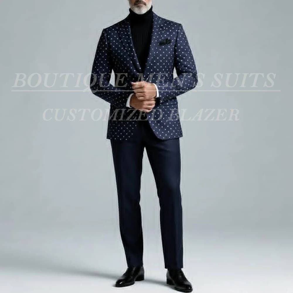 Abiti eleganti per uomo 2026 Lusso Slim Fit monopetto Picco risvolto 2 pezzi Giacca pantaloni Set completo Abbigliamento maschile personalizzato