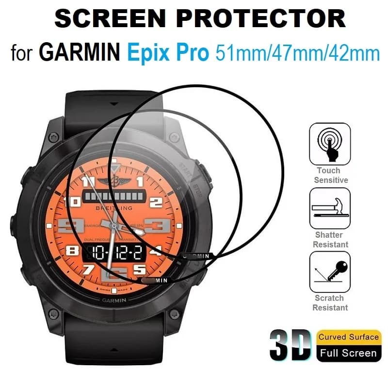 3PCS 3D Bordo Curvo Protezione Dello Schermo per Garmin Epix Pro 51mm 47mm 42mm Smartwatch Copertura Completa Pellicola Protettiva Morbida
