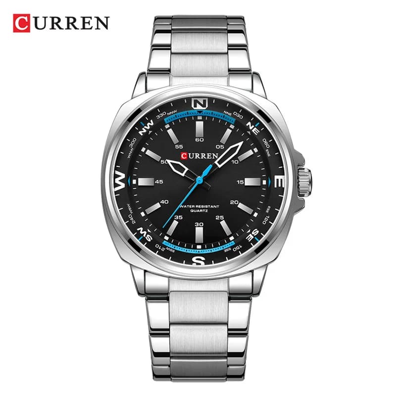 CURREN 8455 Top Brand Classic Business Watches Simple Business Men Stainless Steel Strap Quartz watch for men Relogio Masculino