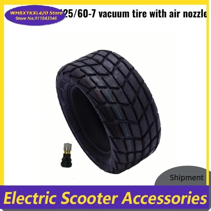 High quality thickened electric scooter tire 125/60-7 tubeless tire 13x5.00-7 wide vacuum tire replacement part