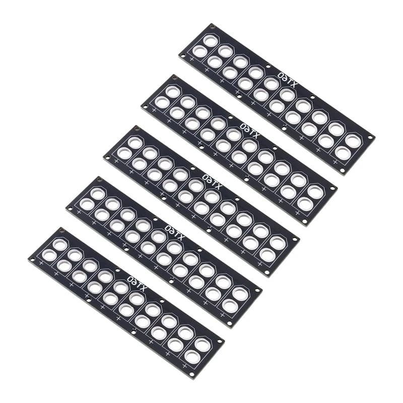 ABNR For XT60 Parallel Charging Plate 5PCS 10 Port PCB Welding Distribution Board For FPV Drone Airplane Lipo Battery