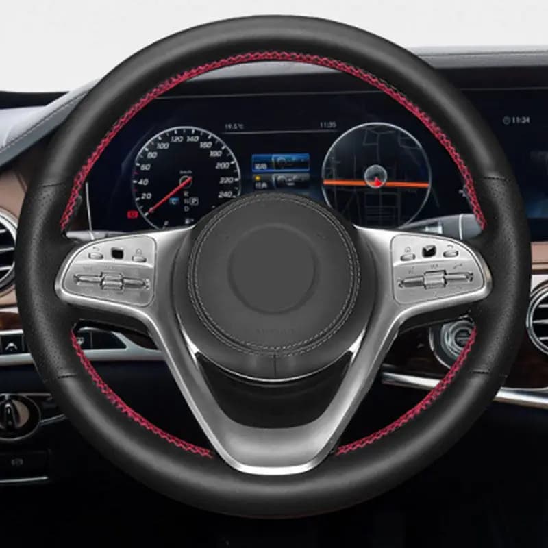 For Mercedes Benz Class S W222 2017 2018 2019 2020 Brake Leather Brake Interior Car Wheel Cover Trim