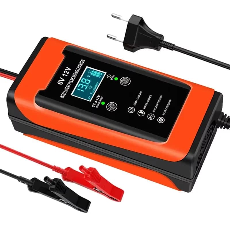 Stable-6V 12V 6A Smart Battery Pulse Repair LCD EU Plug