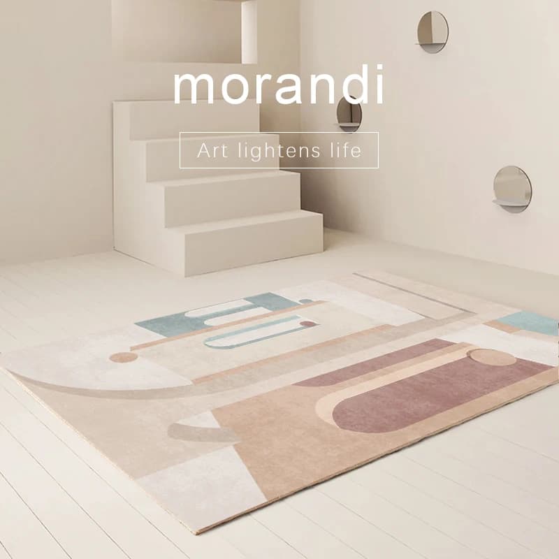 Tappeto in stile nordico s per camera da letto Morandi soggiorno decorazione tappeto ampia Area geometria tappeto Lounge Home guardaroba tappetino antiscivolo