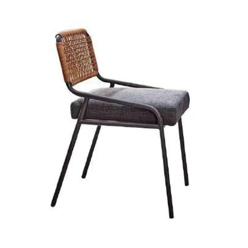 Nordic waterproof sunscreen, rust-proof aluminum alloy, rattan chair ins wind back chair, homestay cafe casual dining chair