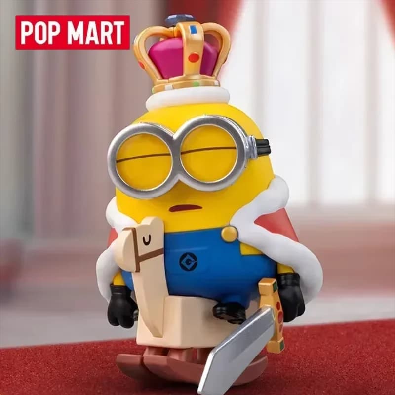 POP MART Minions Lazy Every Day Series Blind Box Toys Kawaii Anime Action Figure Surprise Mystery Box Dolls Girls Gift