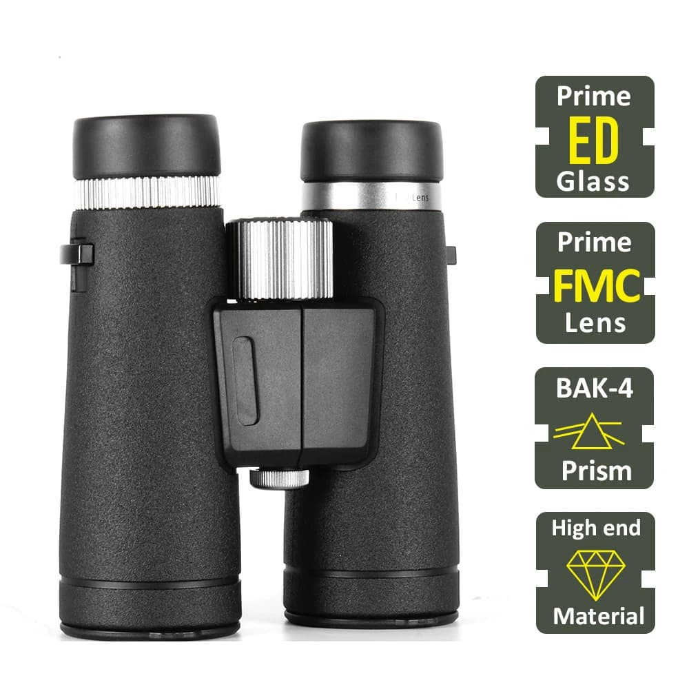 Binocolo TONTUBE Telescopio potente professionale per binocolo da caccia con visione lunga 8,5X42/10X42 ED per campeggio all'aperto