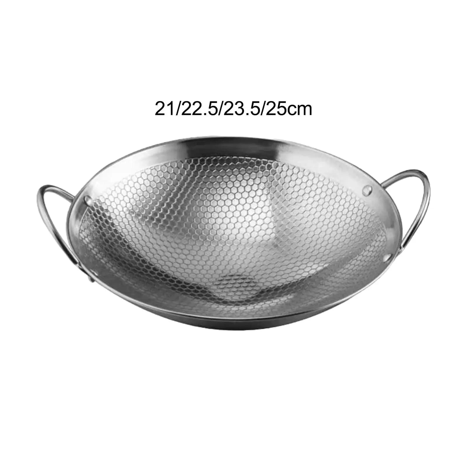 Wok a doppia orecchio Wok cinese Padella antiaderente Padella per agitazione Padella profonda