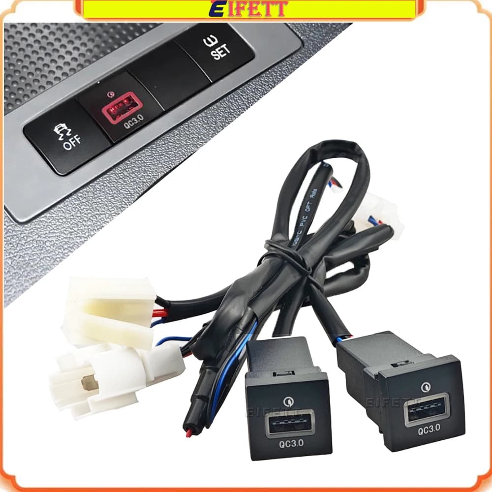 Doppia presa USB QC3.0 per ricarica rapida in auto, adattatore di alimentazione 12V, nuovo per VW Golf 6 Jetta 5 MK5 Scirocco 2006-2012