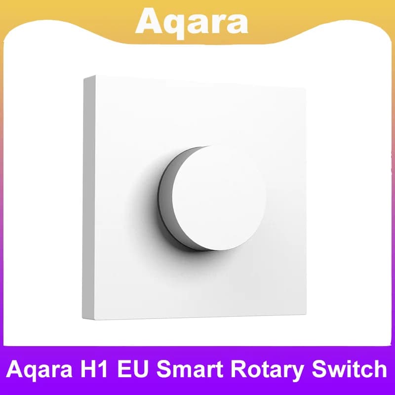 Aqara Smart Dimmer H1 Interruttore Rotativo Wireless Zigbee 3.0 Telecomando per Lampadine Smart Home e Tende Compatibile con APP Homekit