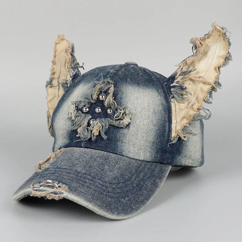 Doberman Women's baseball cap Men's Streetwear Hat Vintage Cotton Designer Gorras Mujer Denim Hats Hip Hop Luxury snapback Hats