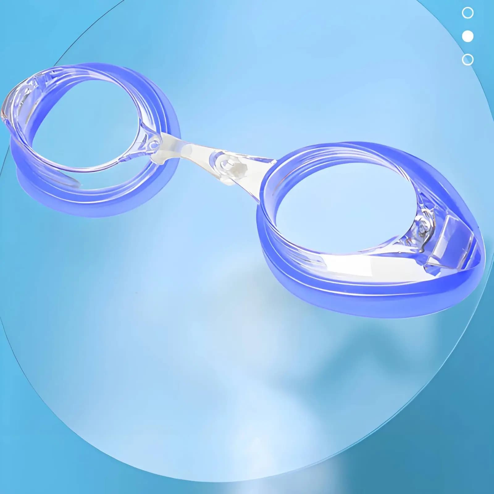 Occhialini da Nuoto con Montatura Grande, Visione Acquatica Ultra-Netta, Anti-Appannamento, per Competizioni, Design Idrodinamico, Senza PVC