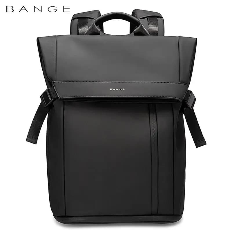 Mochila Bange Laptop da 15,6 pollici Zaino da lavoro da uomo Borsa da viaggio multiscomparto impermeabile Zaino nero adatto per uomo