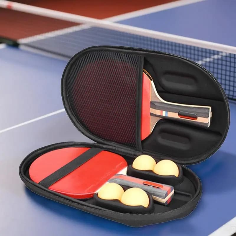 Custodia per racchetta da ping pong Custodia per racchetta da ping pong Custodia protettiva rigida antipolvere portatile con cerniera per attrezzatura