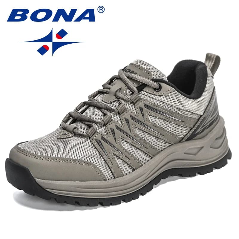 BONA 2022 new designer trekking shoes outdoor mountain boots man climbing shoes walking shoes man Zapatos De Hombre Comfort