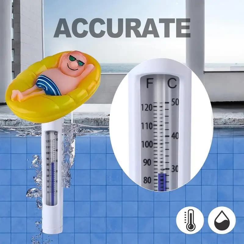 Termometro per piscina galleggiante Termometro per acqua carino per piscina esterna e interna Vasca idromassaggio con immersione fredda Bagno di ghiaccio SPA