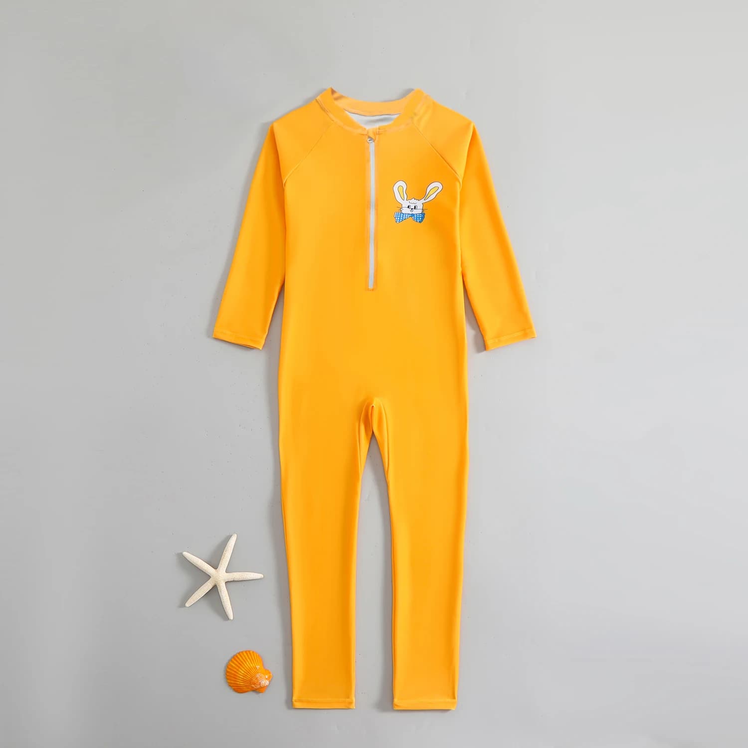 2025 Nuovi costumi da bagno per bambini Ragazze Costume intero con protezione solare a maniche lunghe Neonata Costume da bagno primavera calda ad asciugatura rapida