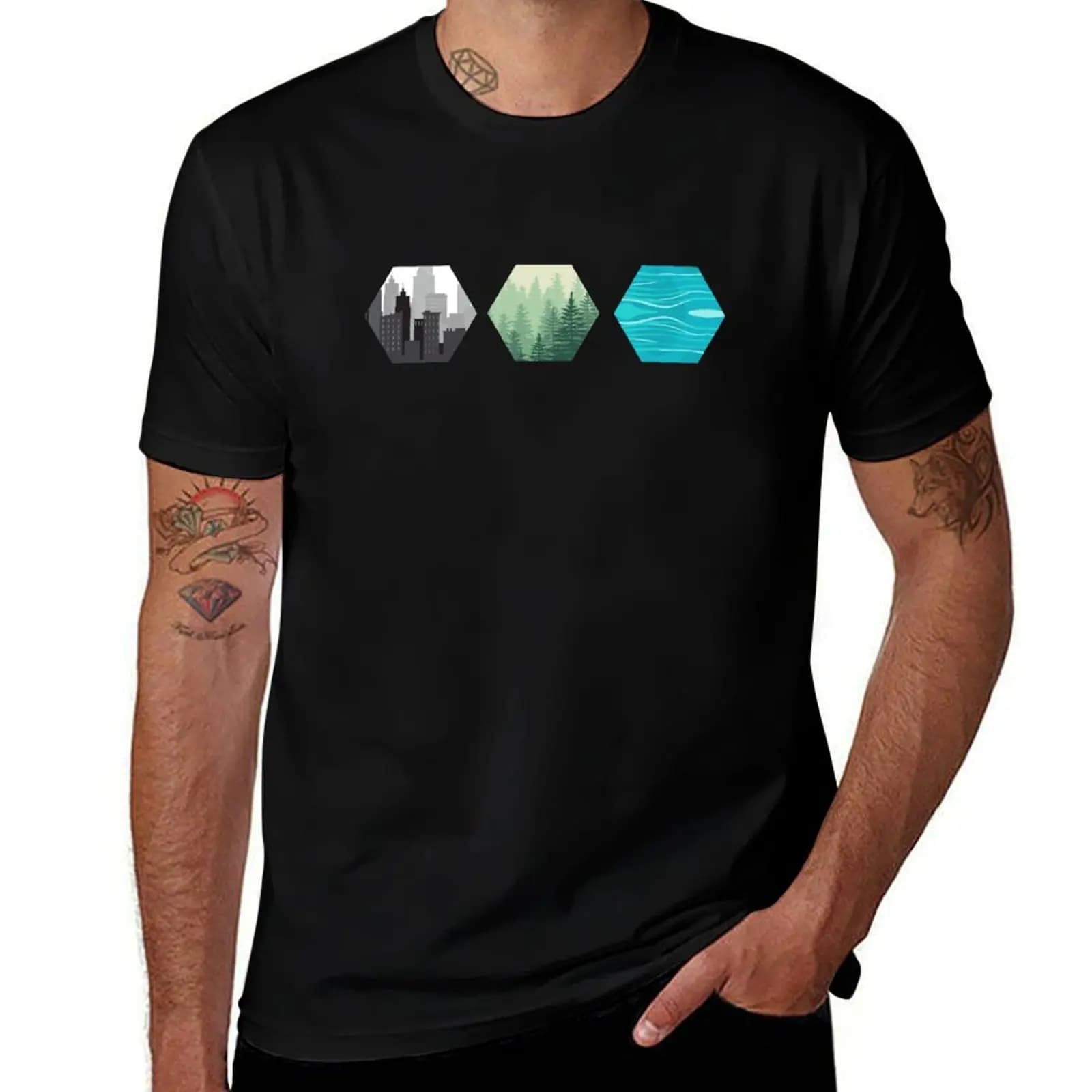 Terraforming Mars Resource Tiles Board Game Graphic - T-shirt da gioco da tavolo T-shirt sportiva ad asciugatura rapida da uomo