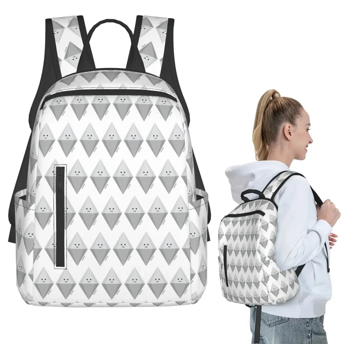 Bored Plumbob Backpack Student BookBag Children School Bag Laptop Shoulder Bags Men Women