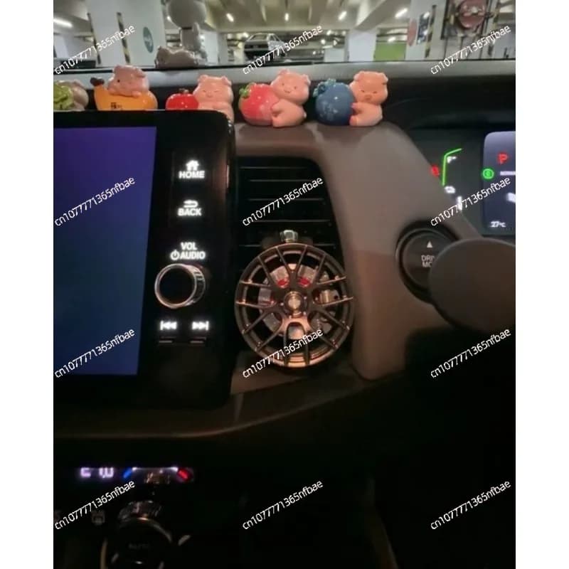 Deodorante per Auto Modello Cerchione TE37, Clip Rotante in Lega per Bocchetta di Ventilazione, Ornamento per Ruota in Alluminio