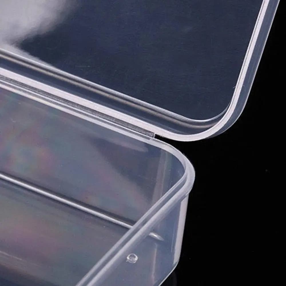 Transparent Plastic Box with 6/8 Adjustable Parts, Fishing Equipment Organizer with Independent Containers