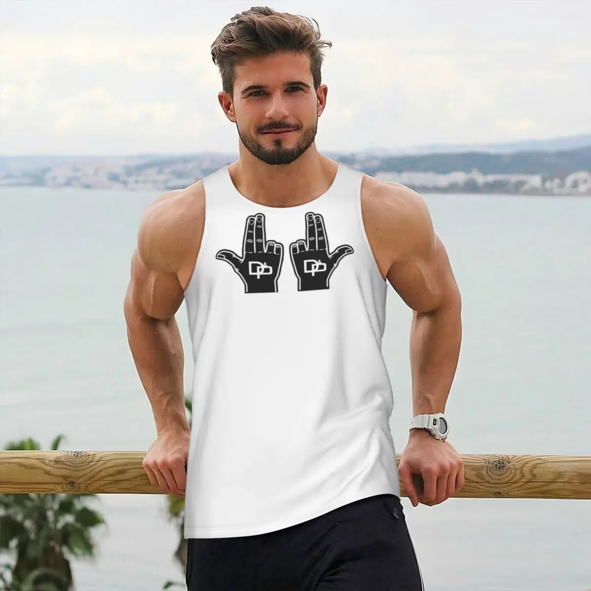 Giant Glove JUL Gym Tank Top Body Fitness Top Sleeveless Sports Training Clothing for Men Fast Drying