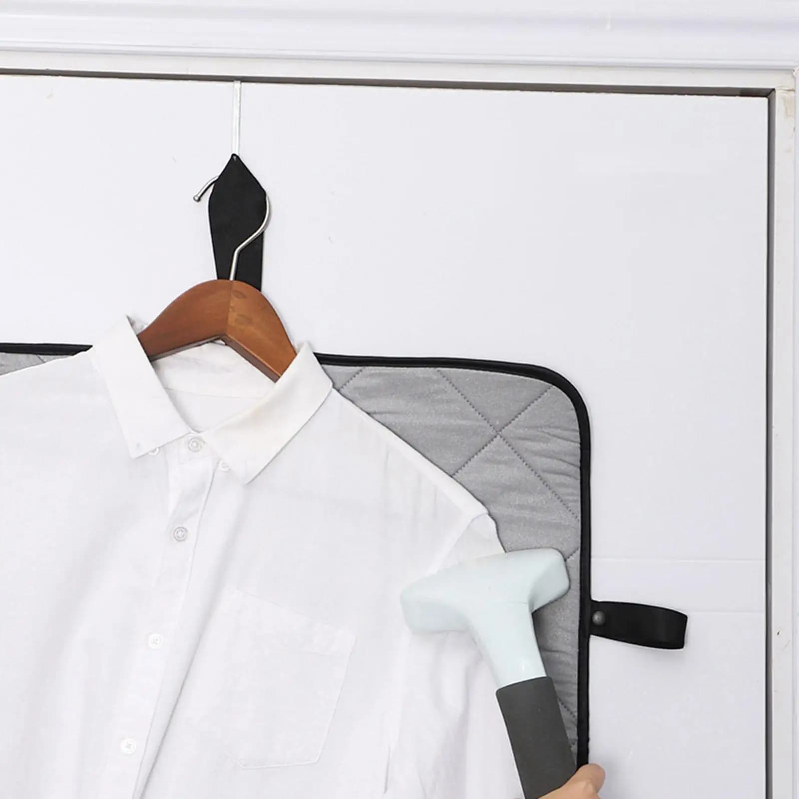 Portable Ironing Mat Hanging Ironing Board Foldable Press Pad for Dormitory Household Travel Sewing Room