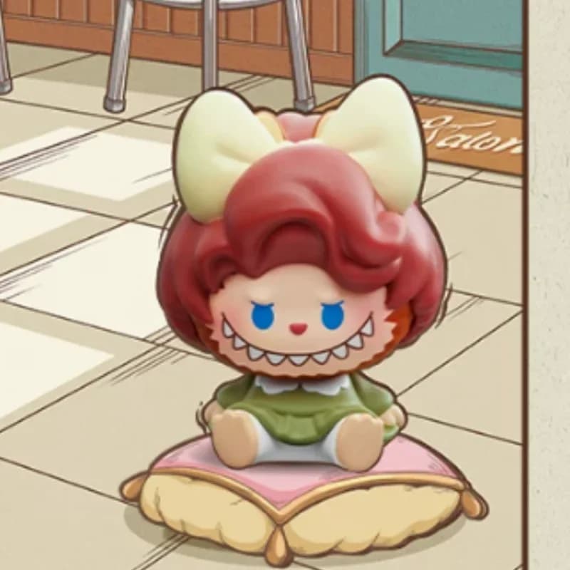 POPMART POP BEAN LABUBU THE MONSTERS HAIR SALON Series Blind Box Guess Bag Mystery Box Toys Doll Cute Anime Figure Desktop