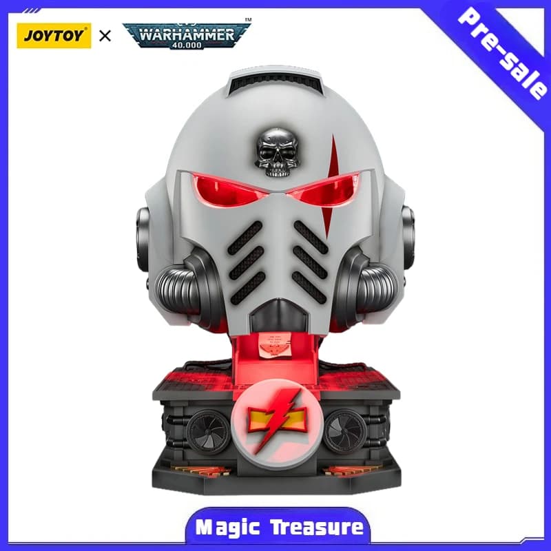 【MT】Pre-vendita JOYTOY Warhammer 40K White Scars MkX Casco e Supporto Espositivo 1/1 Action Figure Modellino Giocattolo