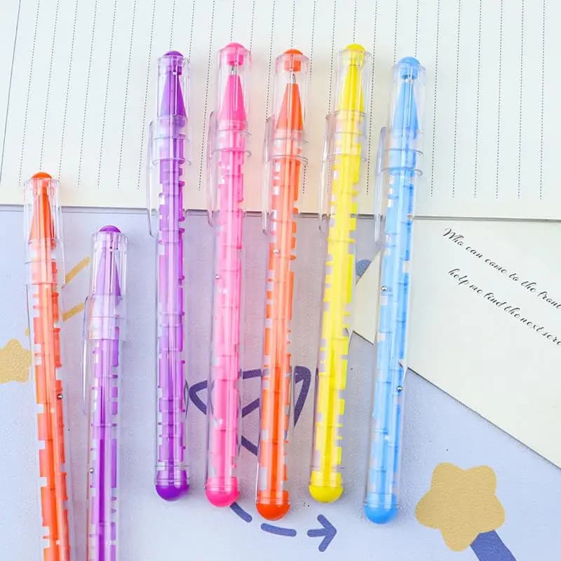 Maze Pen Ballpoint Puzzle Game 5/10Pcs Creative Stationery Fun Stress Relief Writing Tool Unique Gift Kids Adults